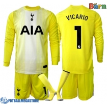 Fotballdrakt Barn Tottenham Hotspur Guglielmo Vicario #1 Keeper Tredjedraktsett 2025-26 Langermet (+ Korte bukser)